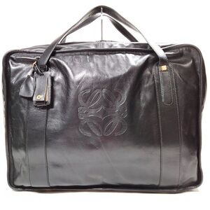 Loewe 44 Anagram Black Lambskin Travel Dufflel